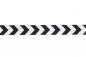 Preview: Webband Chevron schwarz/silber (1 m)